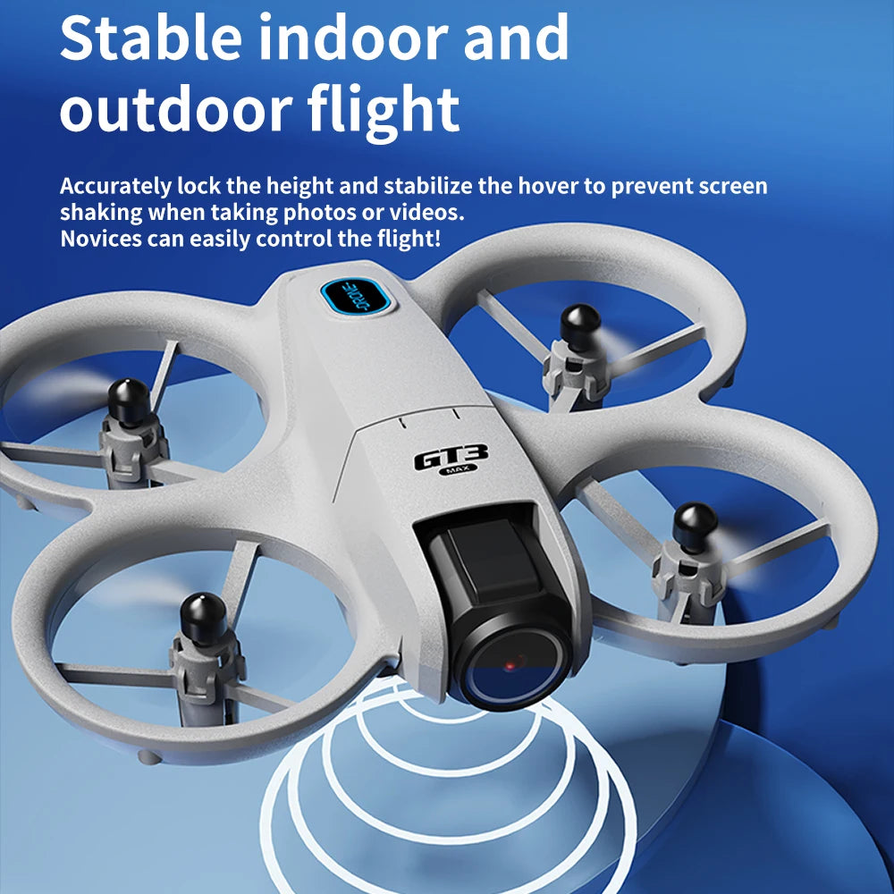 GT3 Mini Drone – 4K HD Camera, Optical Flow Stabilization & 12-Min Flight | Perfect Gift for Kids & Beginners