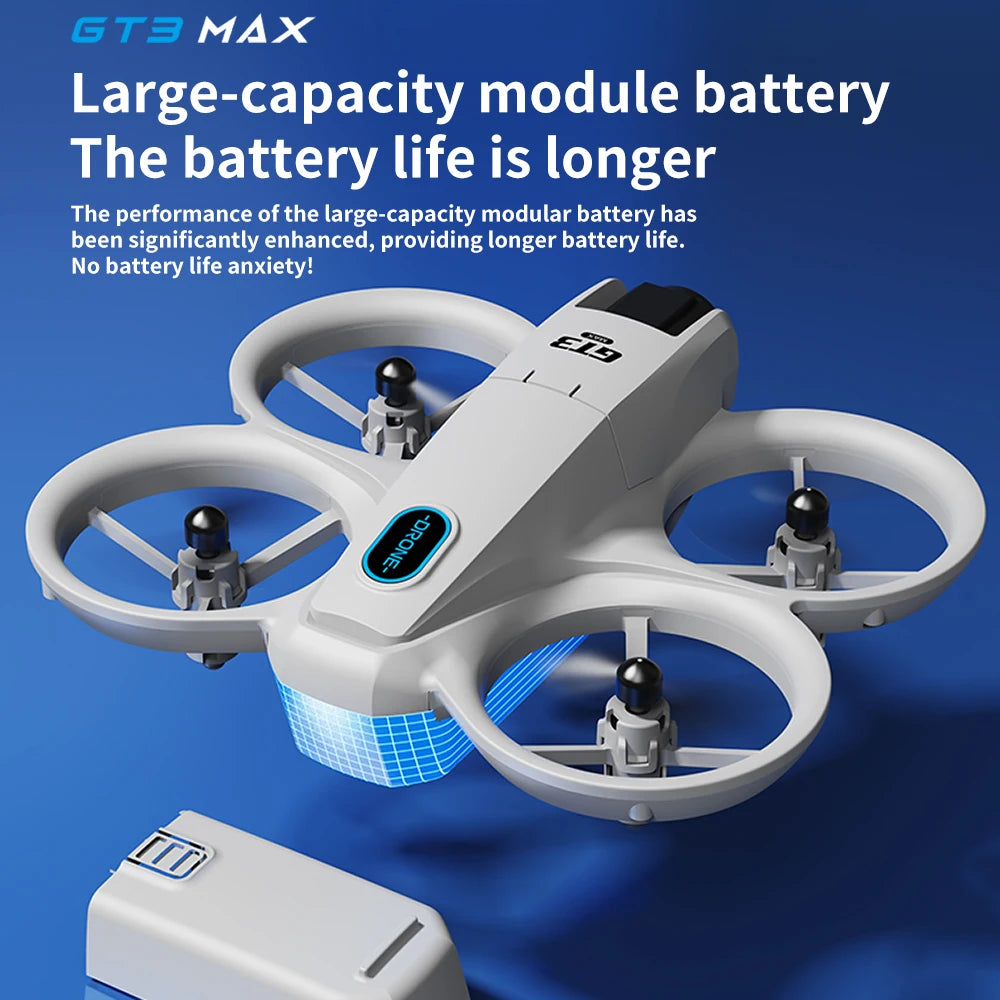 GT3 Mini Drone – 4K HD Camera, Optical Flow Stabilization & 12-Min Flight | Perfect Gift for Kids & Beginners