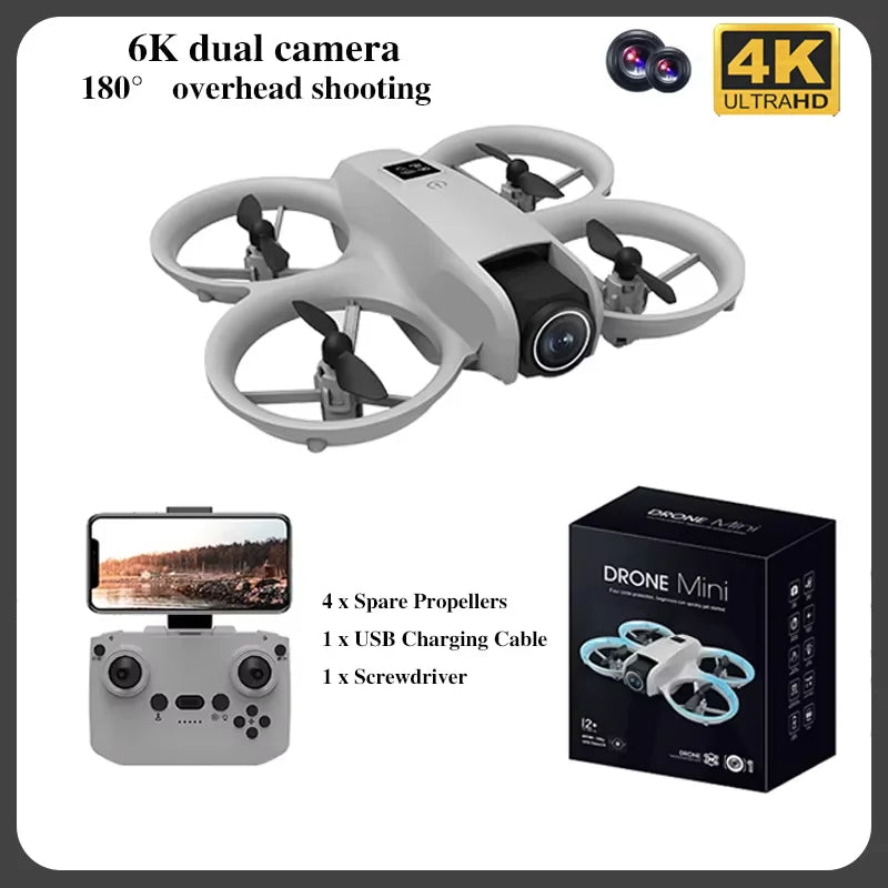 GT3 Mini Drone – 4K HD Camera, Optical Flow Stabilization & 12-Min Flight | Perfect Gift for Kids & Beginners